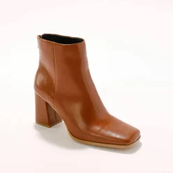 Boots à talon à bout carré