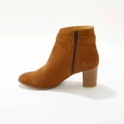 Boots à talon, cuir suédé