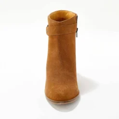 Boots à talon, cuir suédé