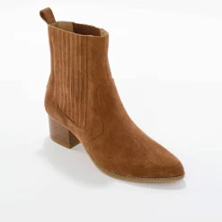 Boots western, cuir