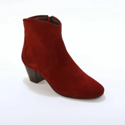 Boots western cuir