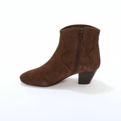 Boots western cuir