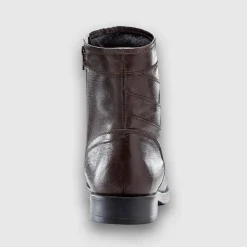 Botillons zippés cuir fourrés laine - jusqu'au 46
