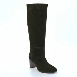Bottes en cuir suédé