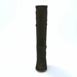 Bottes en cuir suédé