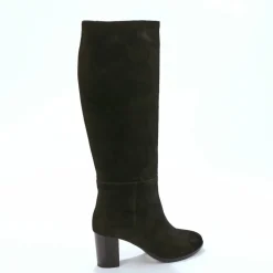 Bottes en cuir suédé