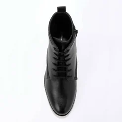 Bottines en cuir confort à lacets