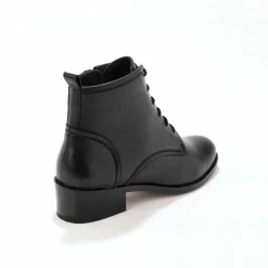 Bottines en cuir confort à lacets