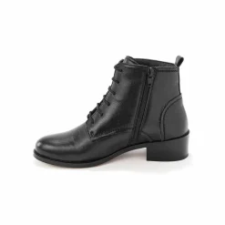 Bottines en cuir confort à lacets