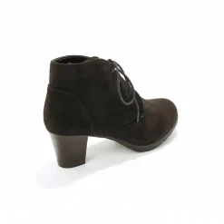 Bottines lacées à talon fantaisie
