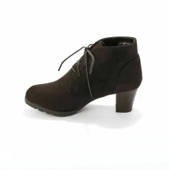 Bottines lacées à talon fantaisie