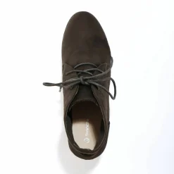 Bottines lacées à talon fantaisie