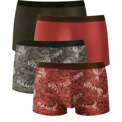 Boxer fantaisie fermé élastiqué - lot de 4