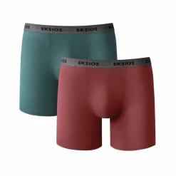 Boxer long coupe short - lot de 2