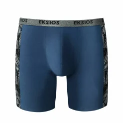 Boxer long imprimé côté coupe short - lot de 2
