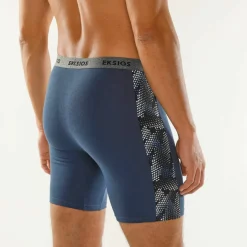 Boxer long imprimé côté coupe short - lot de 2