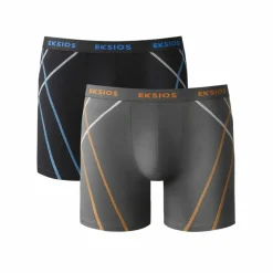 Boxer long à surpiqûres coupe short - lot de 2