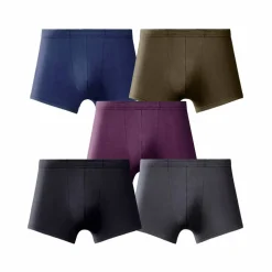Boxer uni ceinture élastiquée recouverte - lot de 5