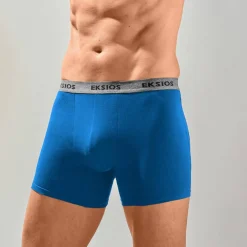 Boxer uni mi-long - lot de 3
