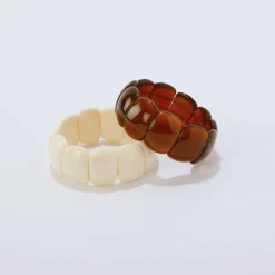 Bracelet écaille élastiqué, lot de 2