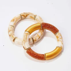 Bracelet tubes élastiqué - lot de 2
