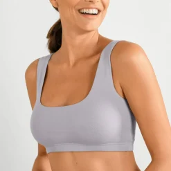 Brassière confort coton stretch doublé sans armatures - lot de 2