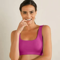 Brassière confort coton stretch doublé sans armatures - lot de 2