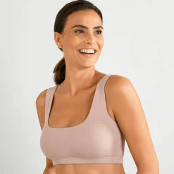 Brassière confort coton stretch doublé sans armatures - lot de 2