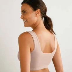 Brassière confort coton stretch doublé sans armatures - lot de 2