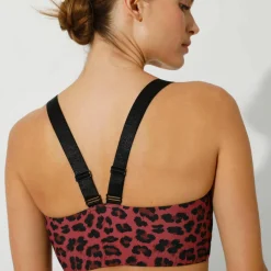 Brassière de sport microfibre imprimé 