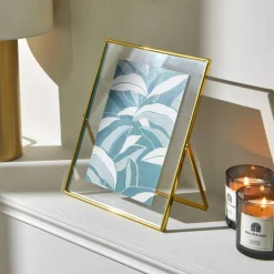 Cadre photo en verre transparent