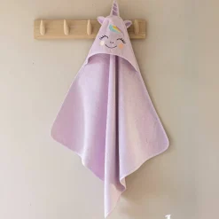 Cape de bain bébé déguisement licorne