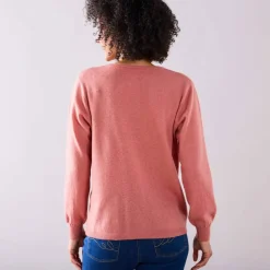 Cardigan boutonné, laine d'agneau