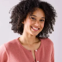 Cardigan boutonné, laine d'agneau