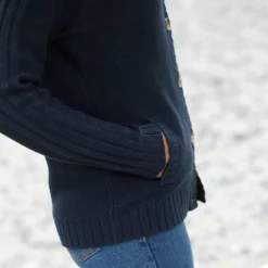 Cardigan boutonné maille fantaisie