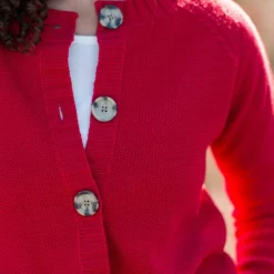 Cardigan boutonné maille fantaisie