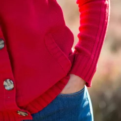 Cardigan boutonné maille fantaisie