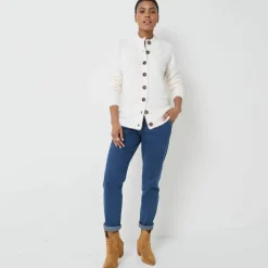 Cardigan boutonné maille poilue fantaisie