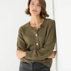 Cardigan boutons "bijoux"