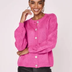Cardigan boutons "bijoux"