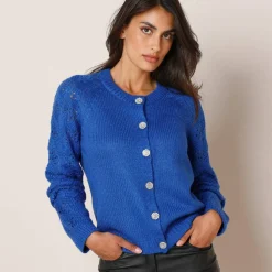 Cardigan boutons "bijoux"