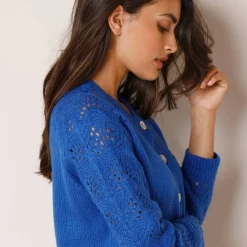 Cardigan boutons "bijoux"