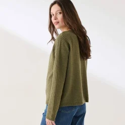 Cardigan en maille manches longues