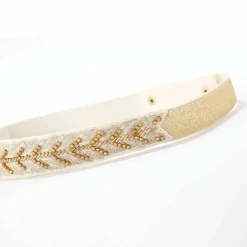 Ceinture réglable à perles fantaisie