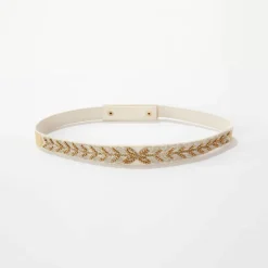 Ceinture réglable à perles fantaisie