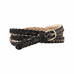 Ceinture tressée, cuir
