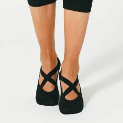 Chaussettes ballerines antidérapantes spéciales yoga - lot de 2