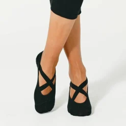 Chaussettes ballerines antidérapantes spéciales yoga - lot de 2