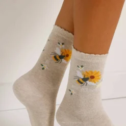 Chaussettes fantaisie à motifs abeilles - lot de 3