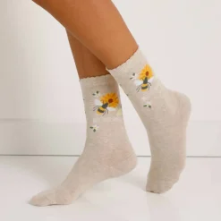 Chaussettes fantaisie à motifs abeilles - lot de 3